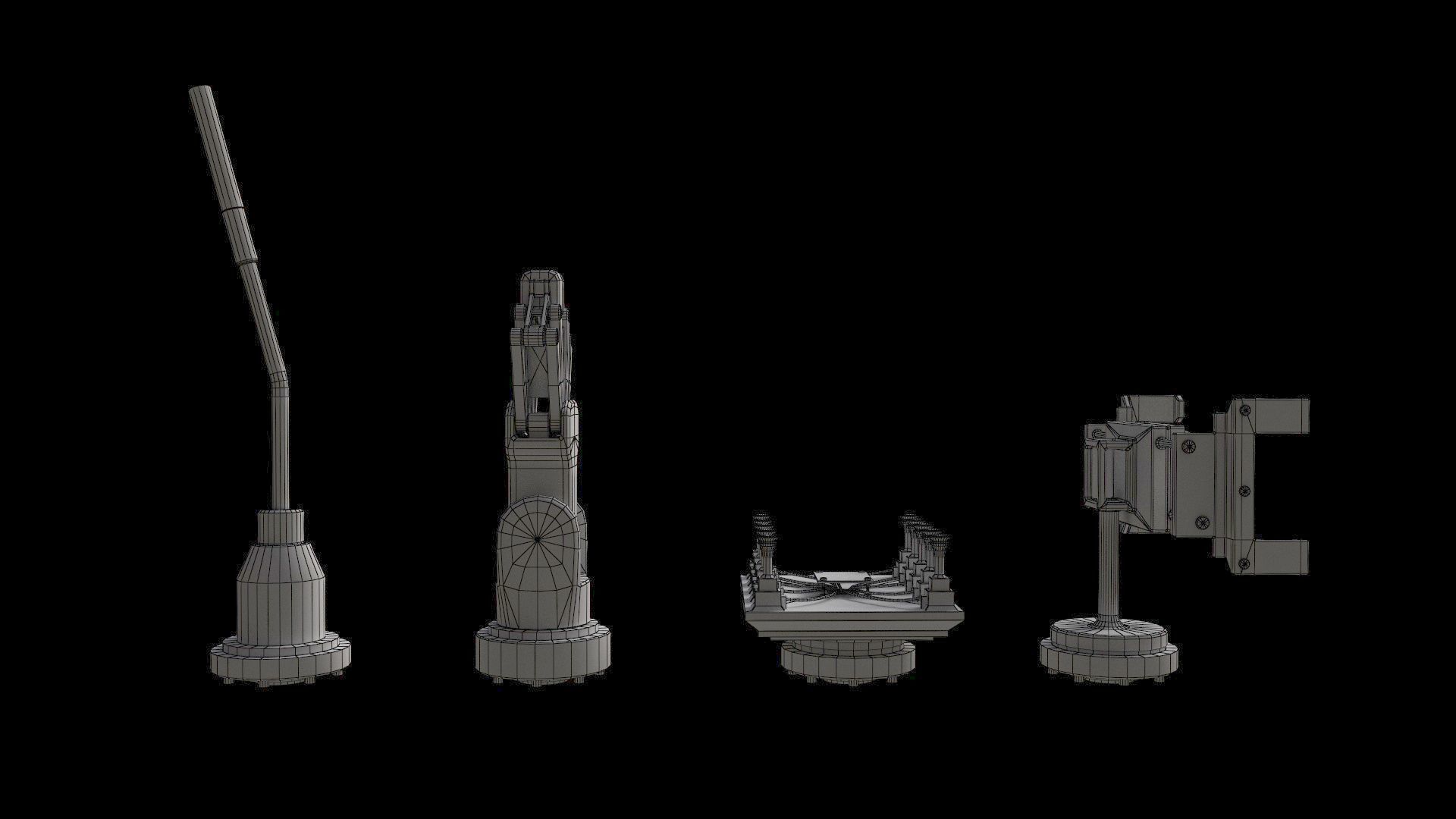 industrial Robots small 3D model_10