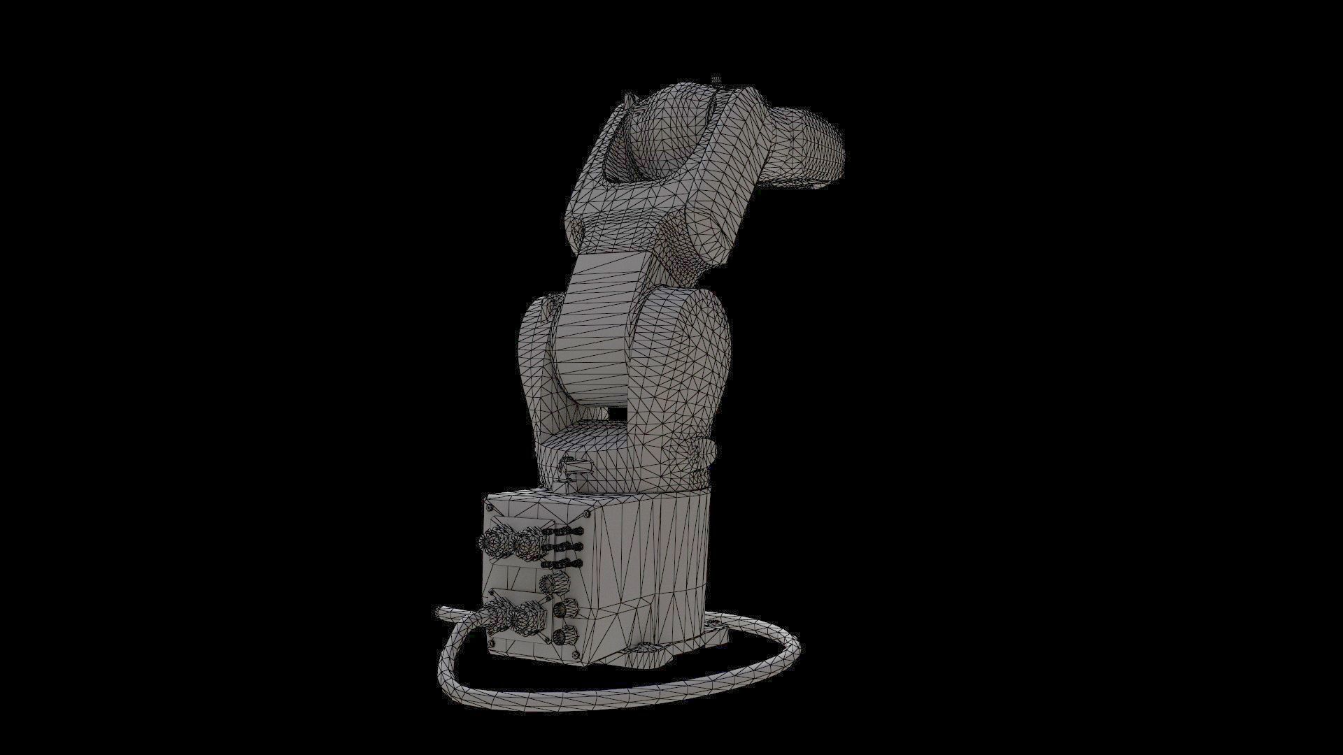 industrial Robots smaller 3D model_7