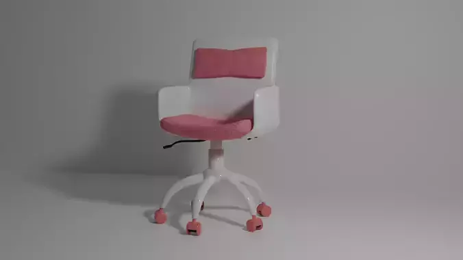 Pink and White Office Chair
