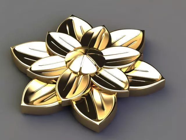 organic flower zbush version  3D print model_0