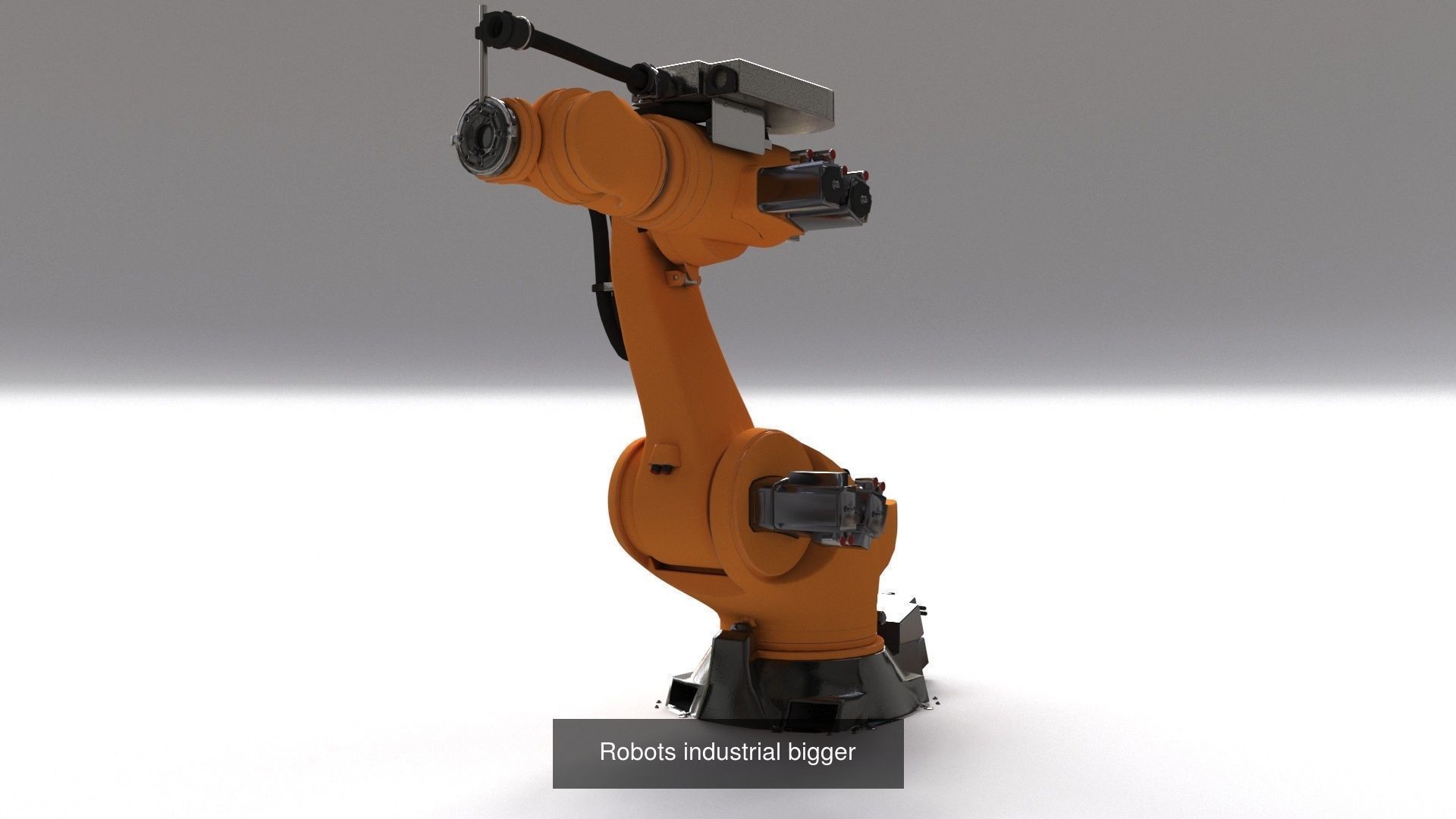 4 industrial Robots and 4 differents head 3D Model Collection_2