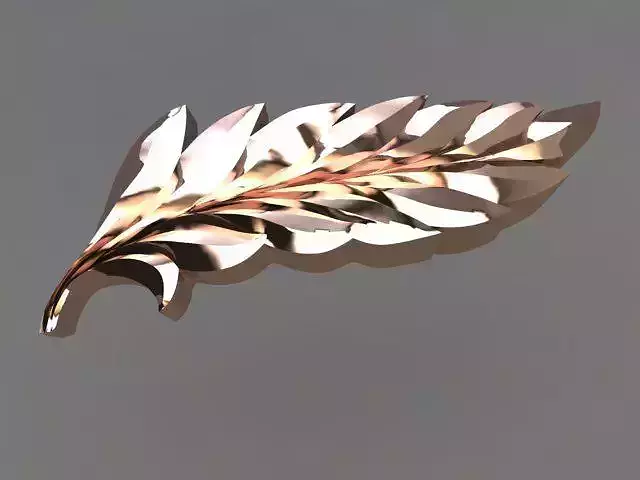 organic leaf for pendant 