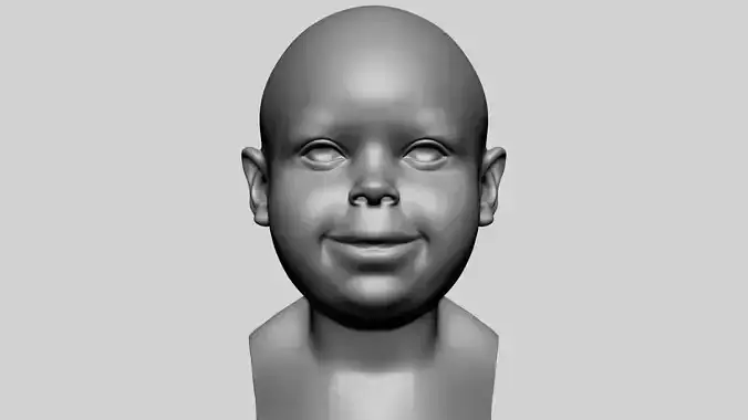 Baby Head B 3D model