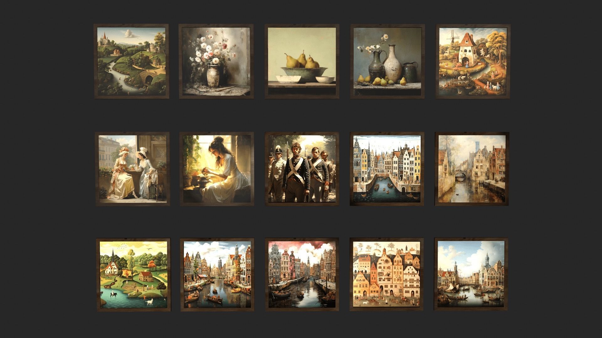 Library Low-poly 3D model_11