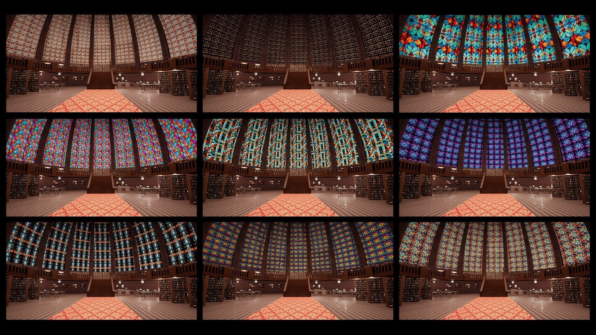 Library Low-poly 3D model_31