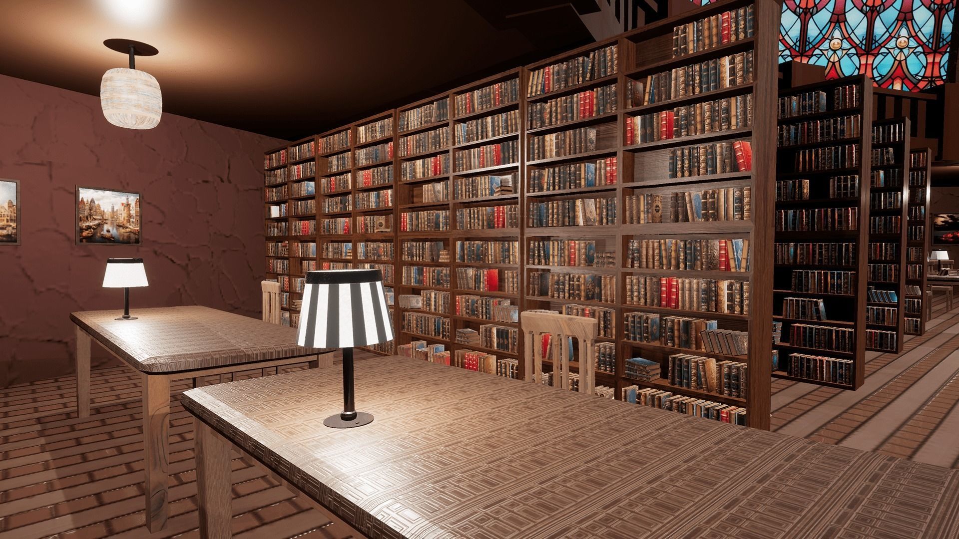 Library Low-poly 3D model_25