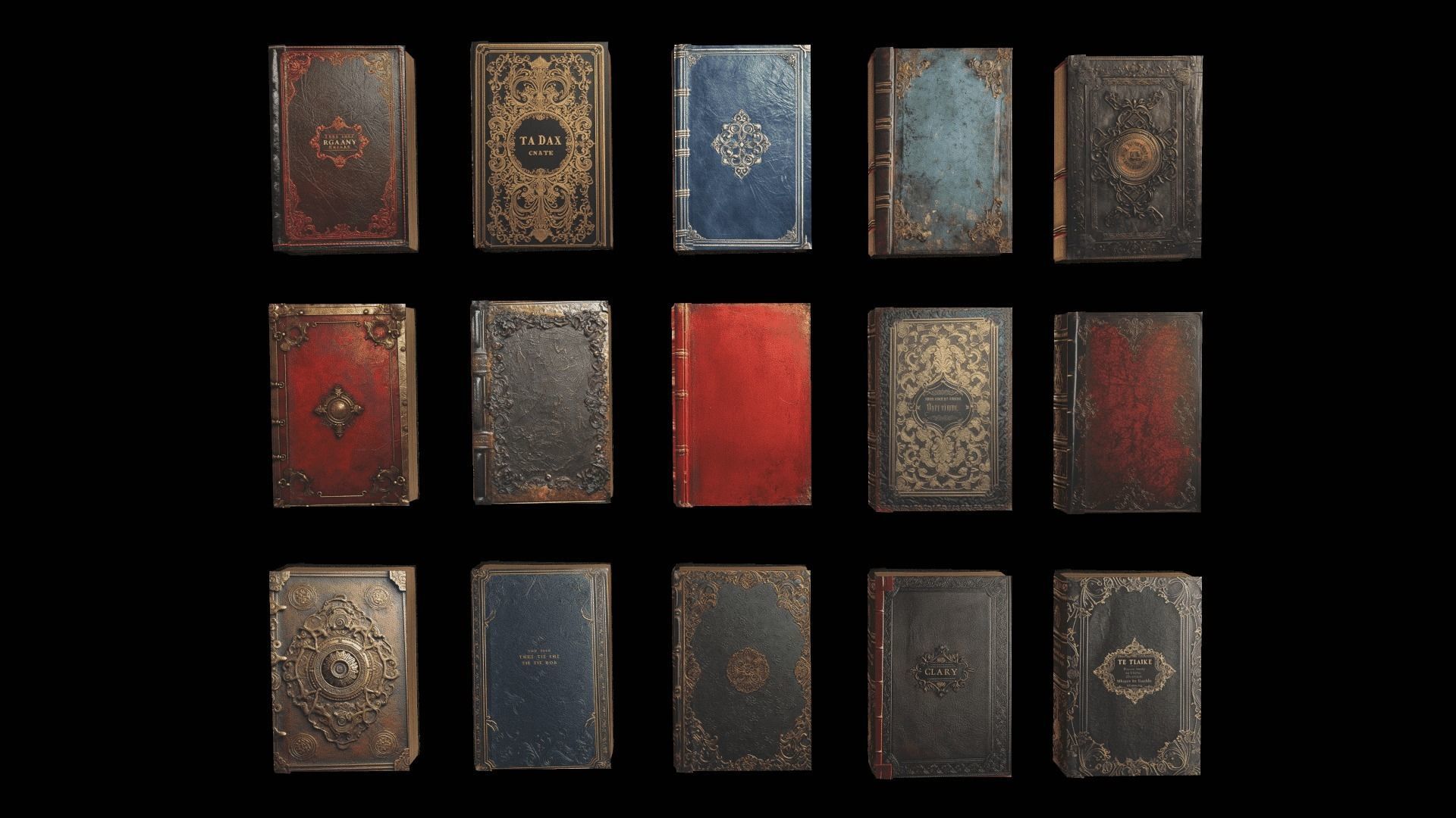 Library Low-poly 3D model_9