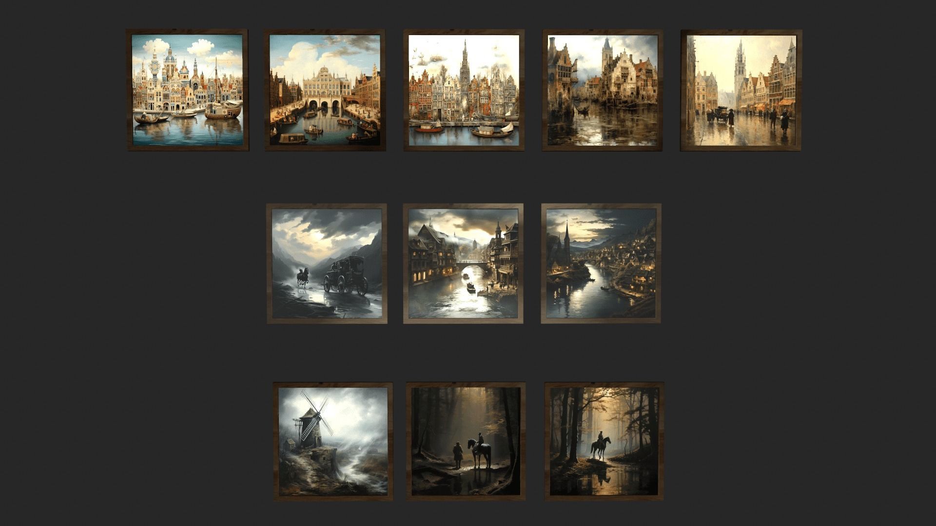 Library Low-poly 3D model_12