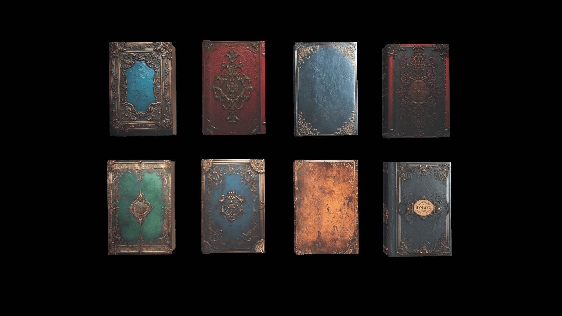 Library Low-poly 3D model_10