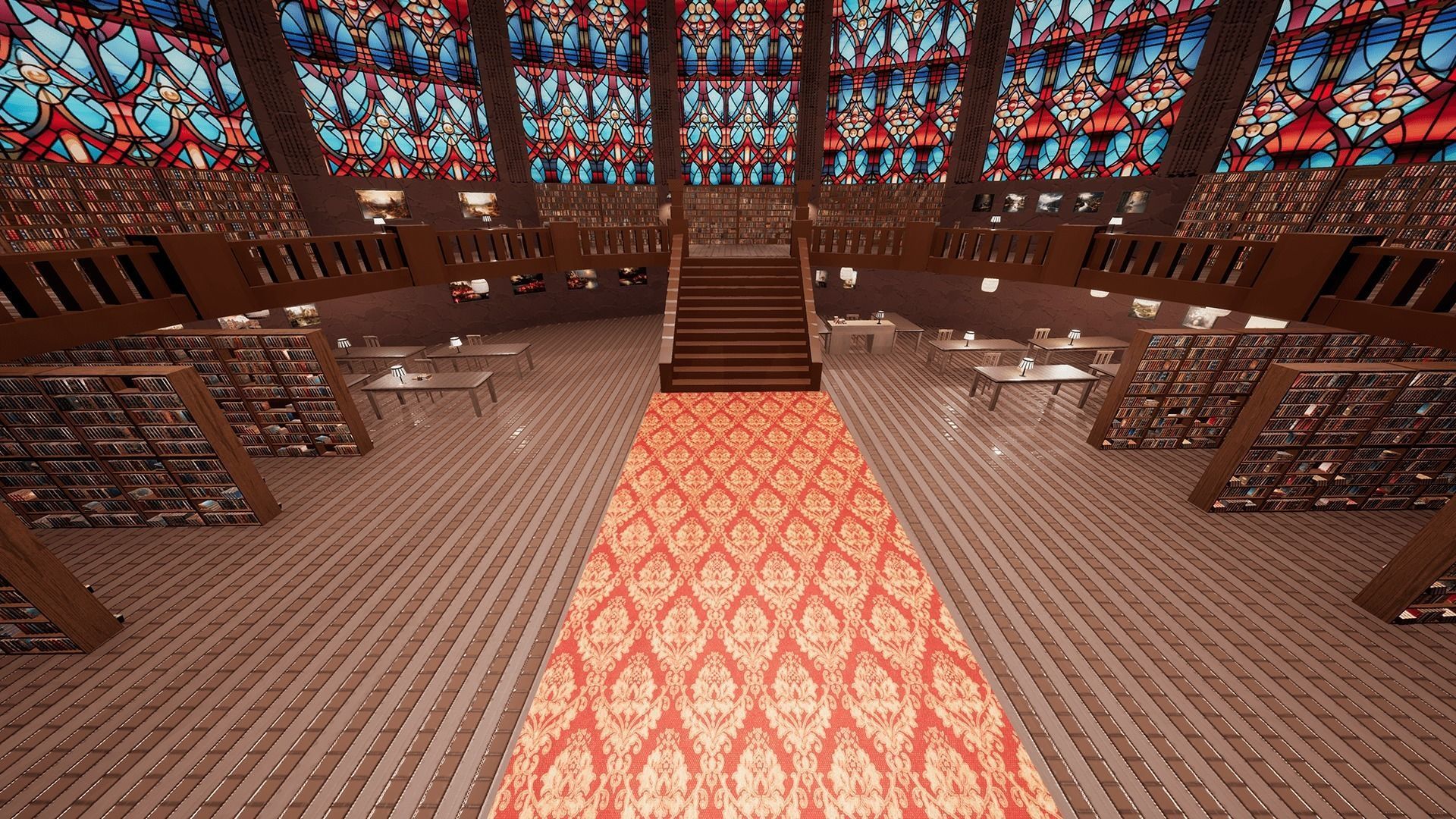 Library Low-poly 3D model_28