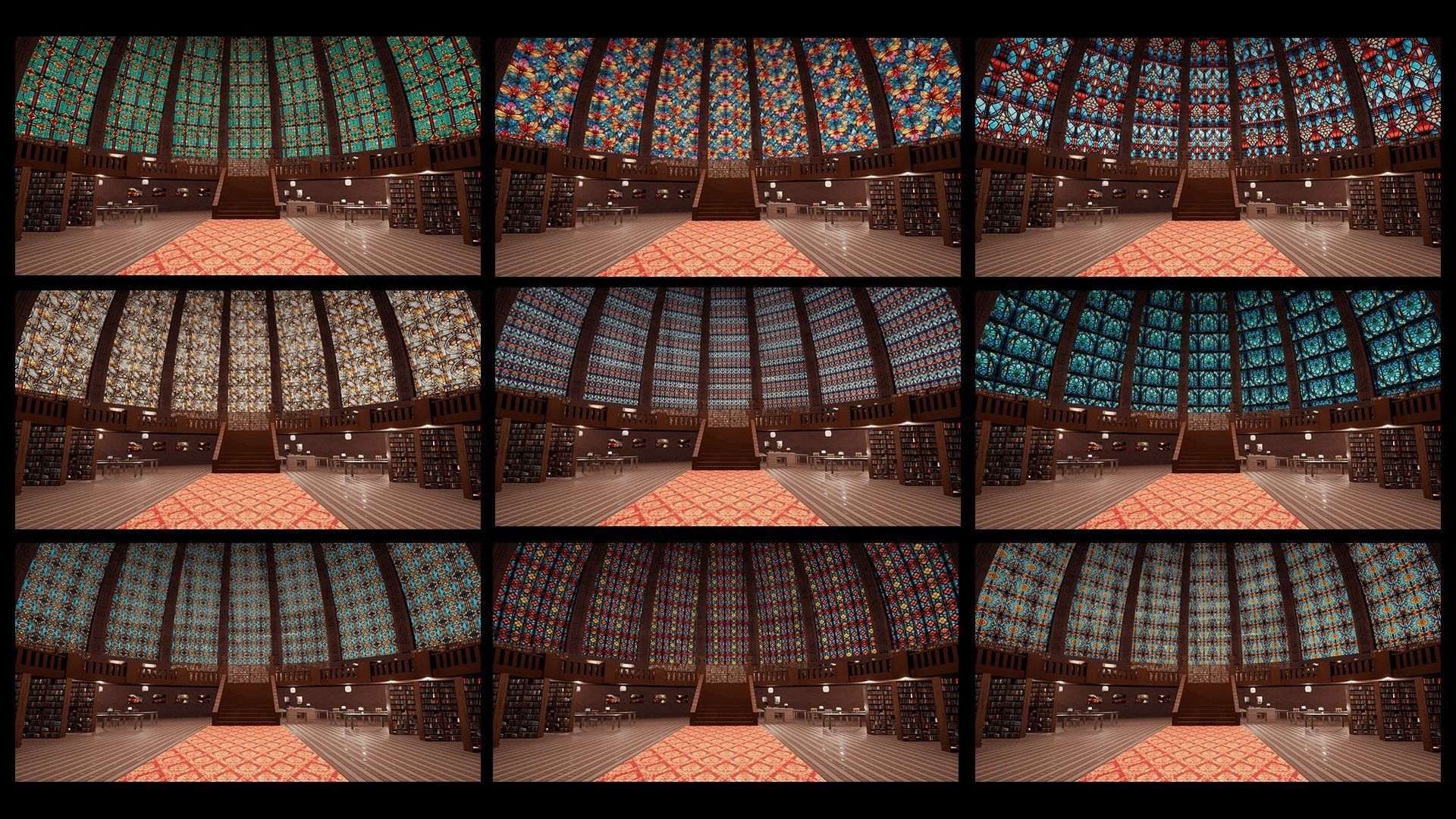 Library Low-poly 3D model_32