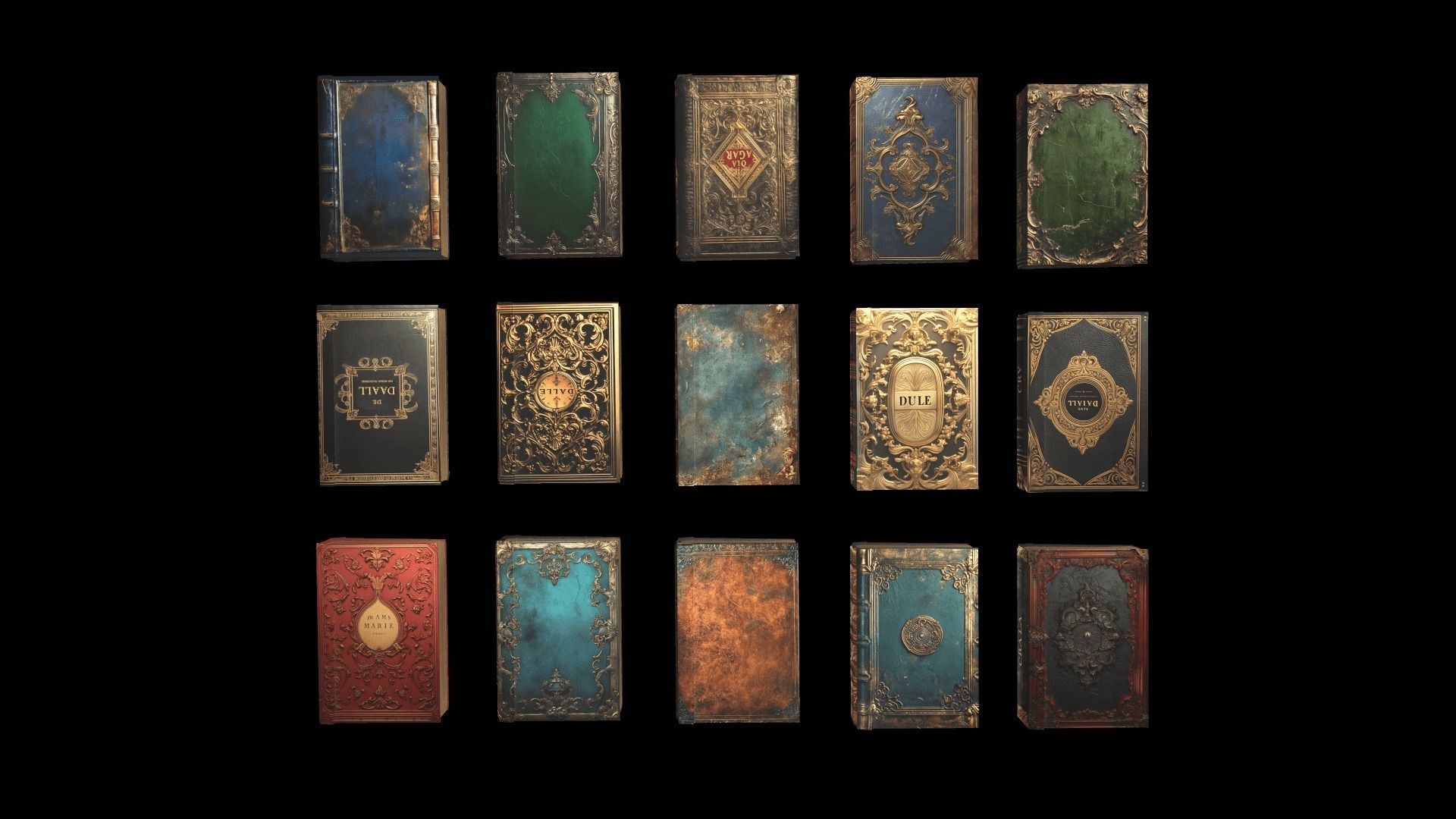 Library Low-poly 3D model_7