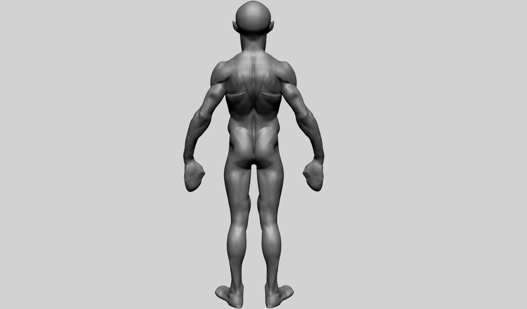 Base Creature Body B 3D model_6