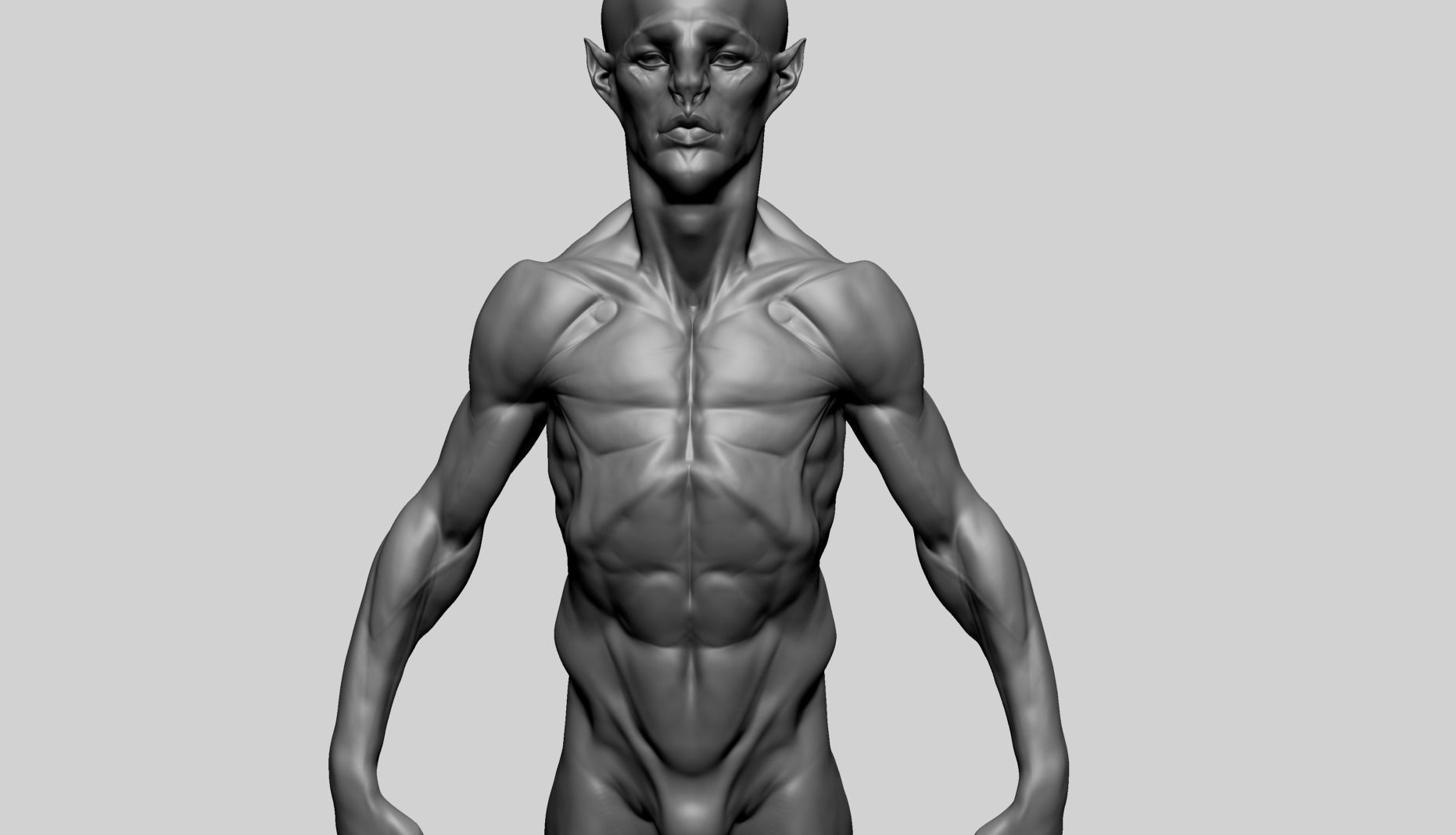 Base Creature Body B 3D model_7