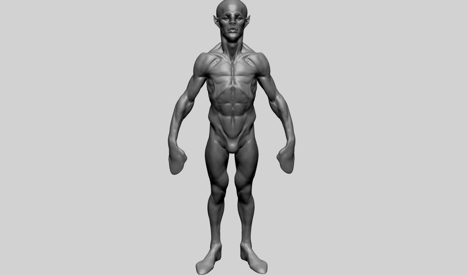 Base Creature Body B 3D model_5