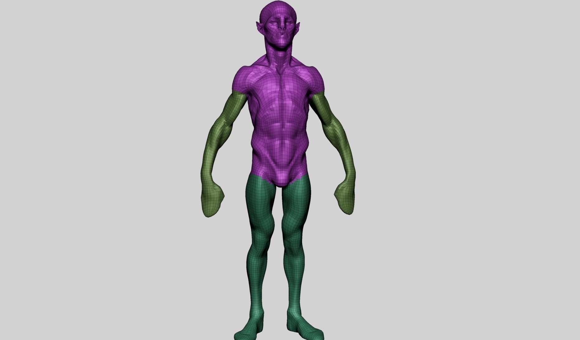Base Creature Body B 3D model_16