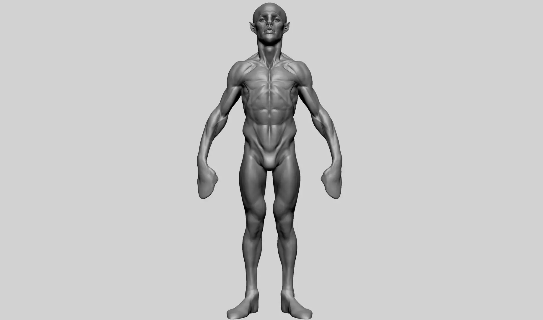 Base Creature Body B 3D model_0
