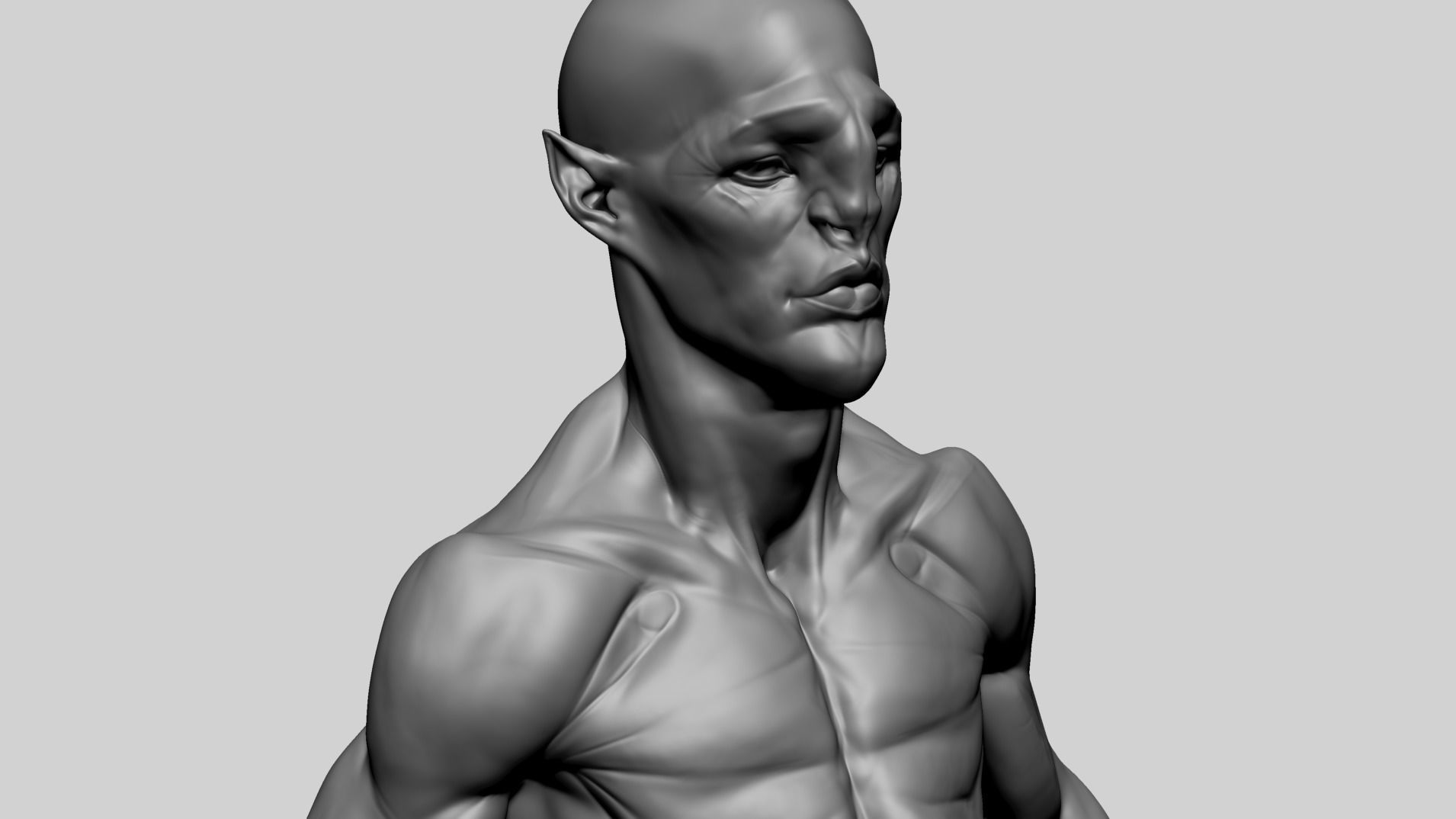 Base Creature Body B 3D model_10