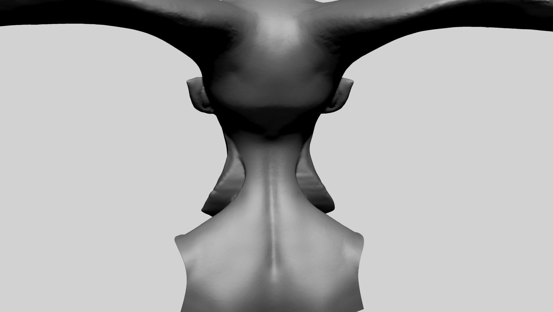 Fantasy Female Head T 3D model_4