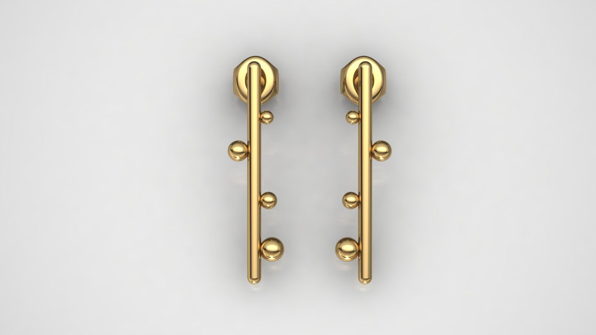 Earrings 21 Free 3D print model_3