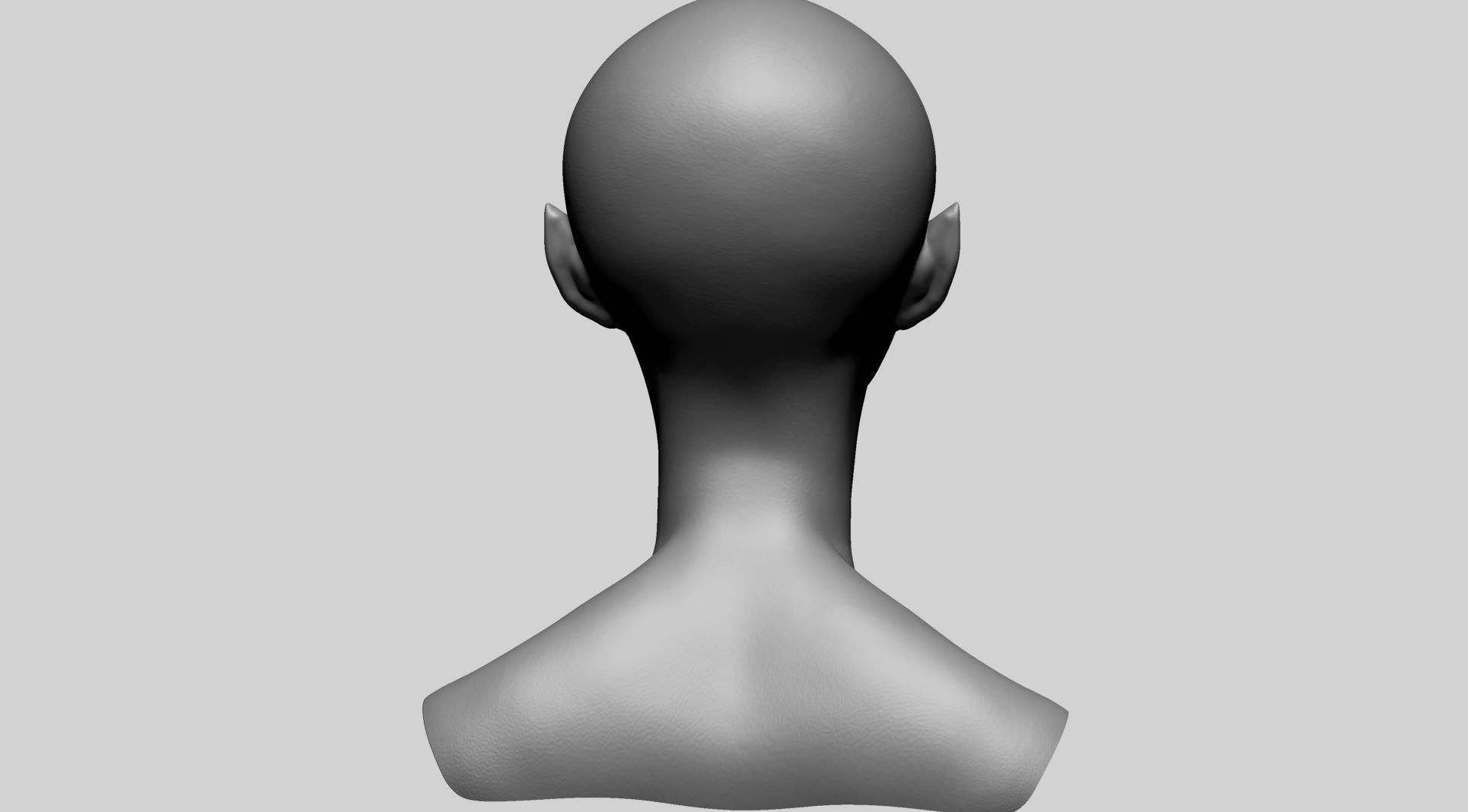 Fantasy Female Head A1 3D model_4