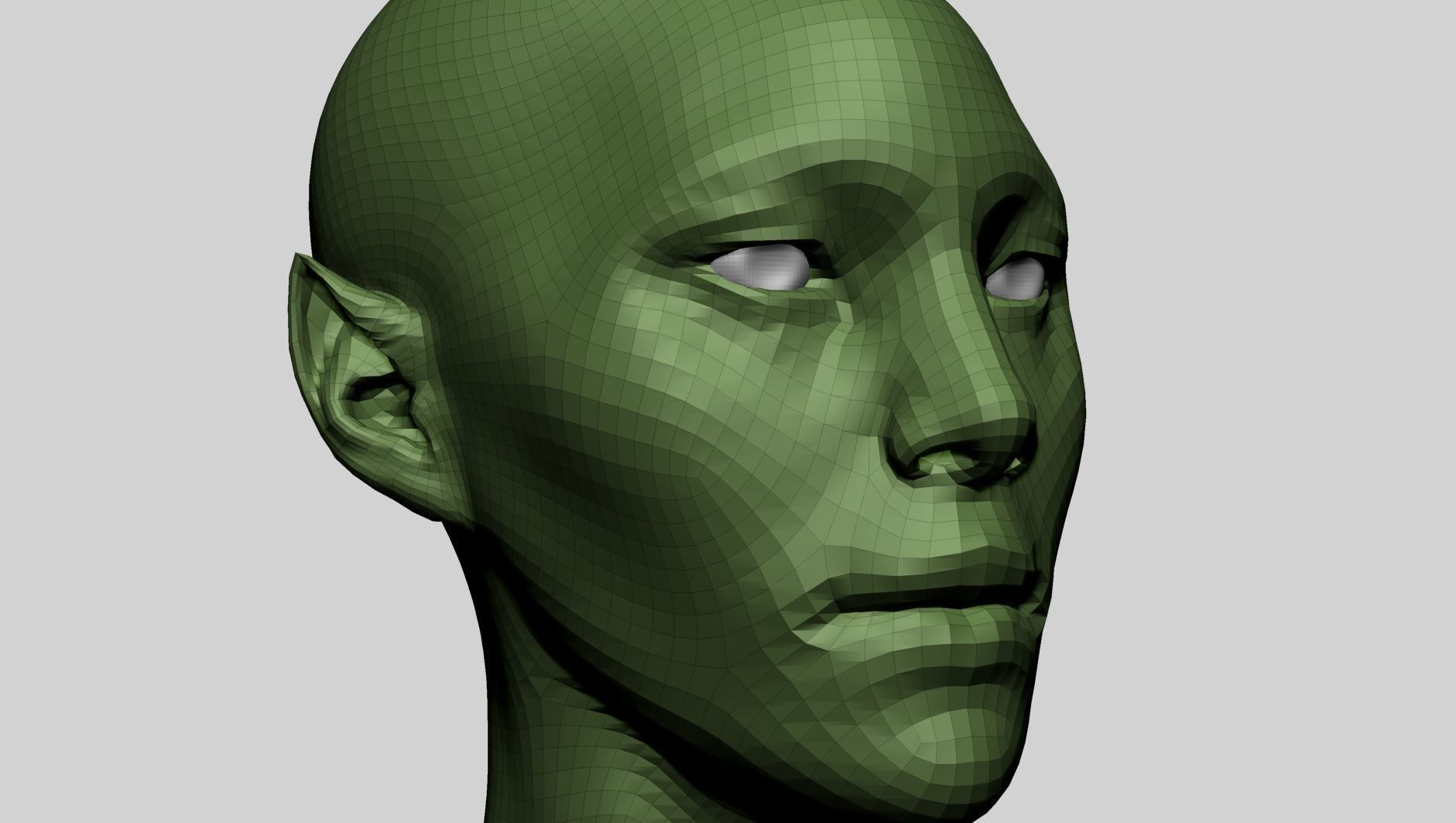 Fantasy Female Head A1 3D model_14