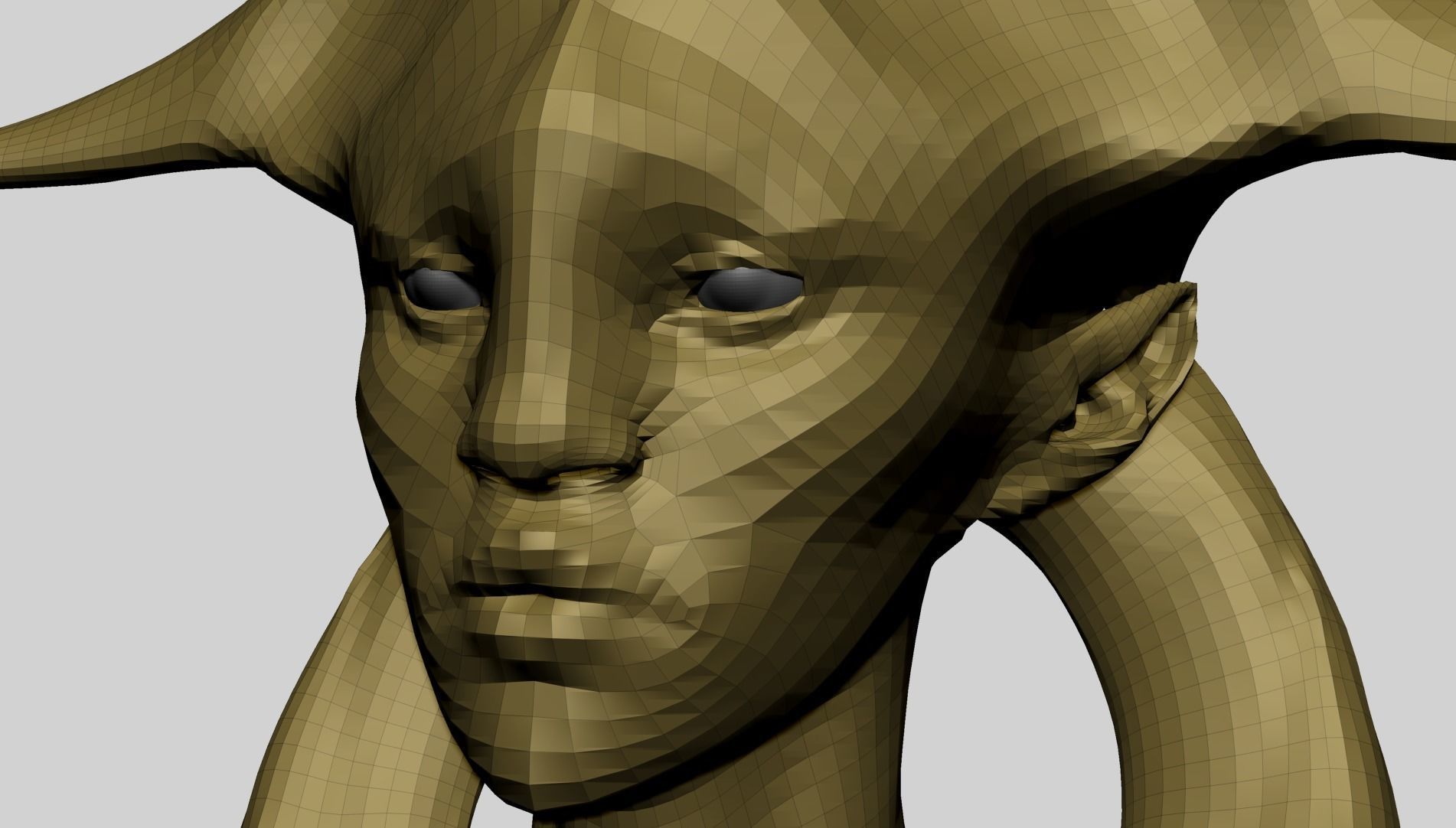 Fantasy Female Head B1 3D model_3