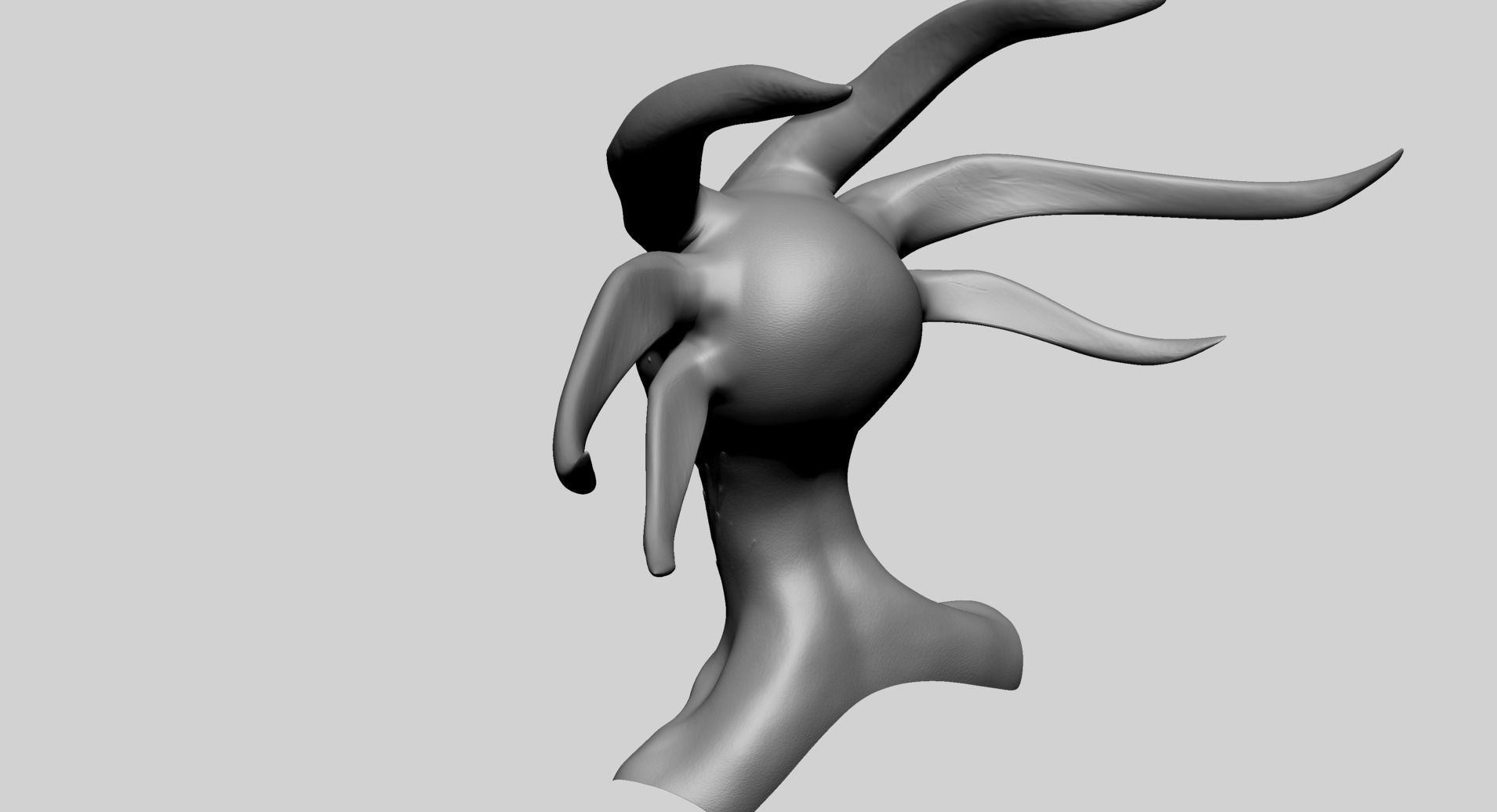 Fantasy Female Head C1 3D model_4