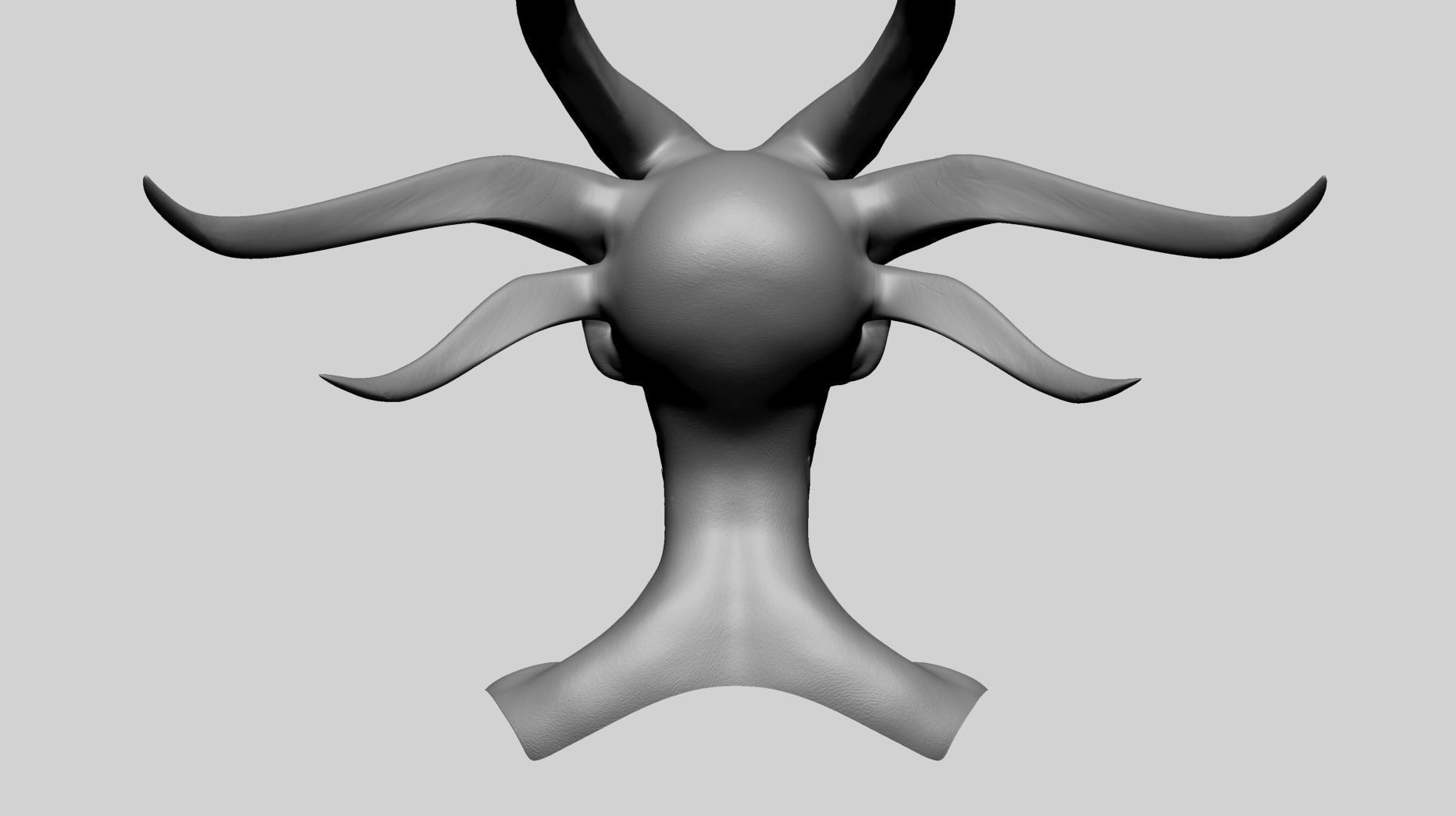 Fantasy Female Head C1 3D model_3