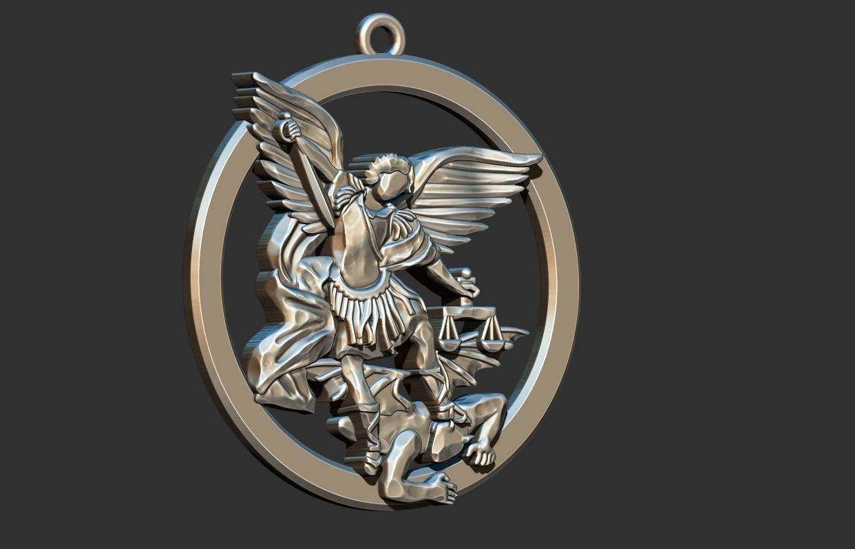 St Michael Archangel Stylized  - Miguel Arcanjo 3D print model_1
