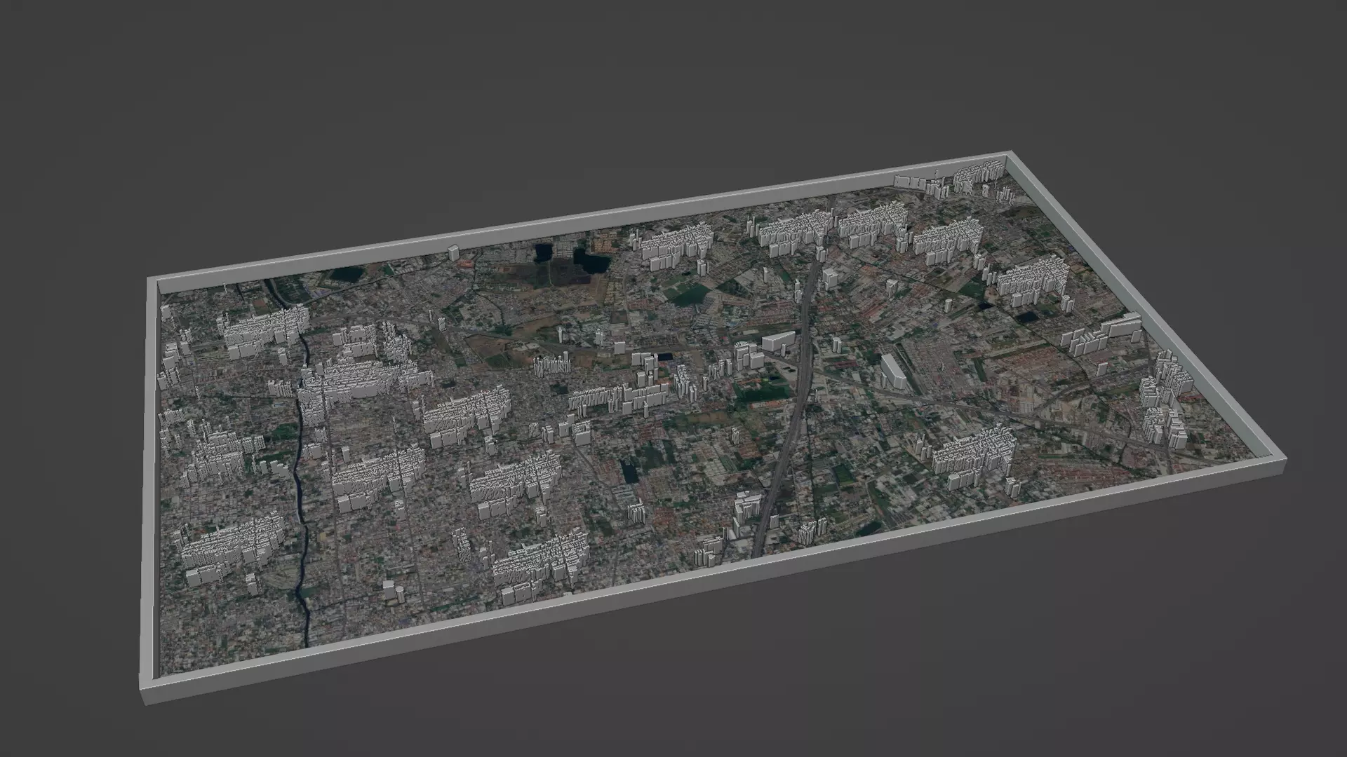 Bangkok City Low-poly 3D model