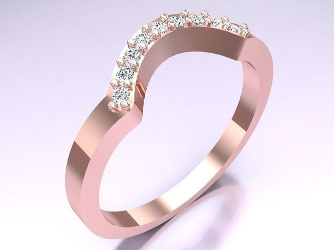 Diamond Ring - Womens Rings - N152920 3D print model