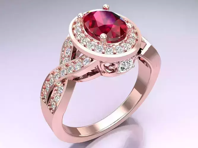 Oval stone ring - Womens  Rings - N152925