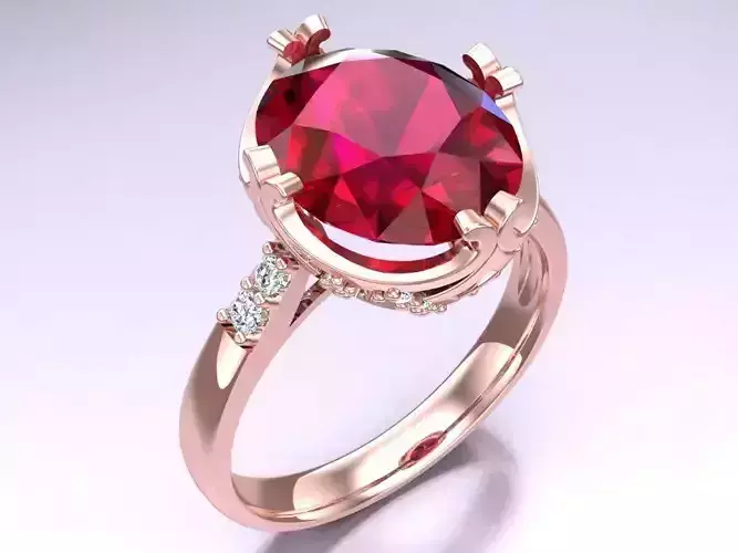 Oval stone ring - Womens  Rings -  N152944