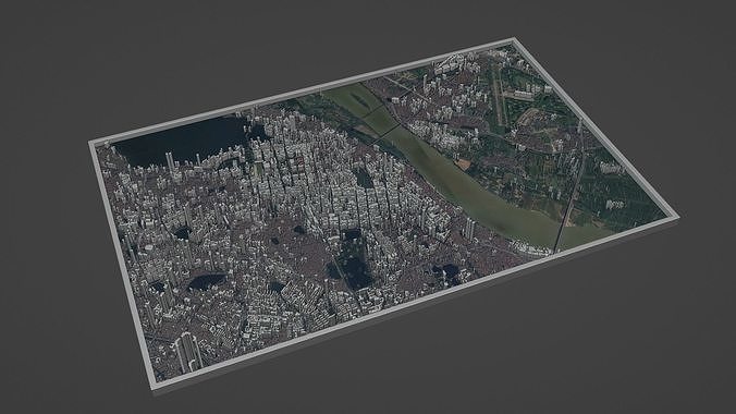 Hanoi City Low-poly 3D model