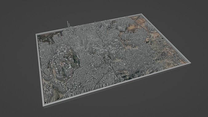 Jerusalem City Low-poly 3D model