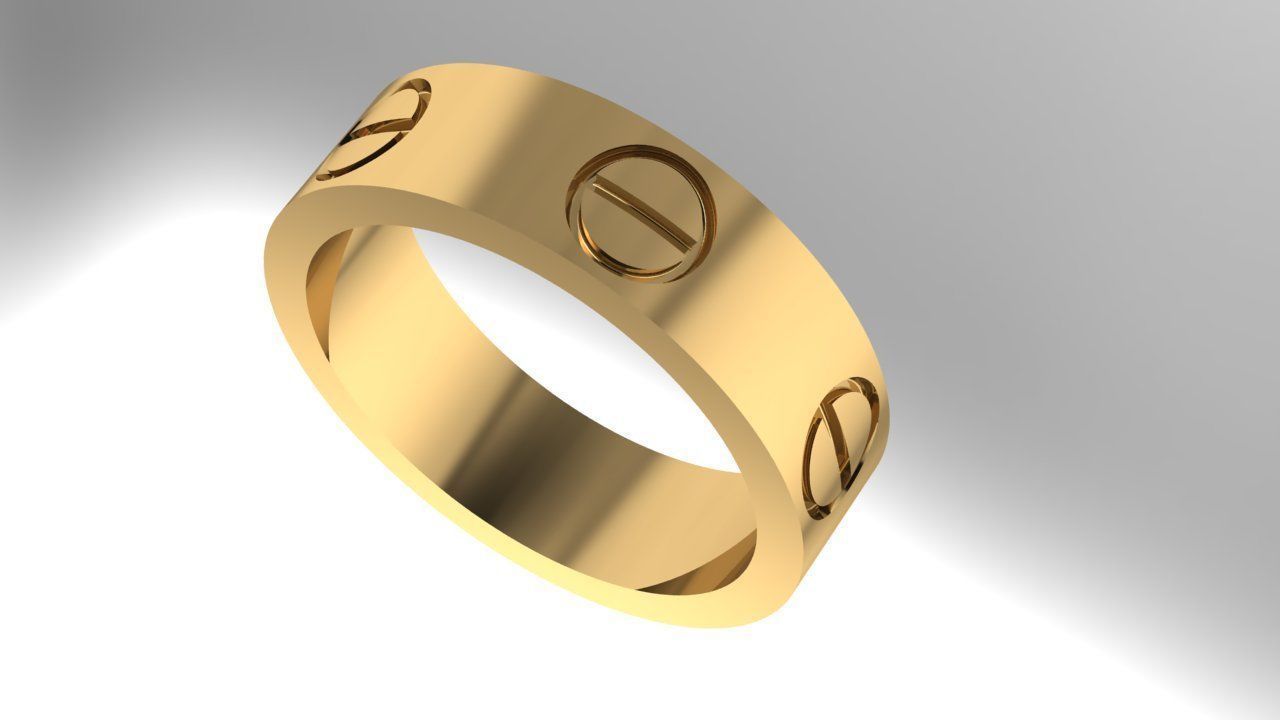 design screw 3 sizes carter ring new 3D print model_1