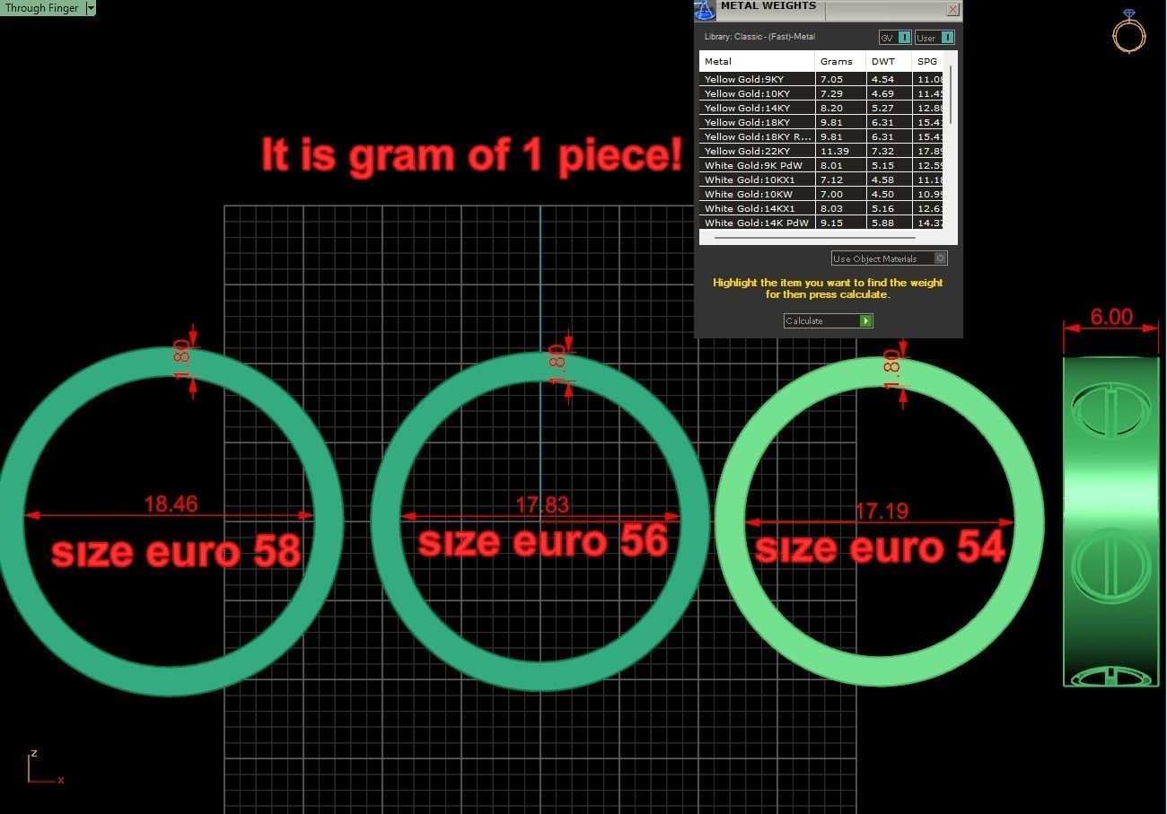 design screw 3 sizes carter ring new 3D print model_2