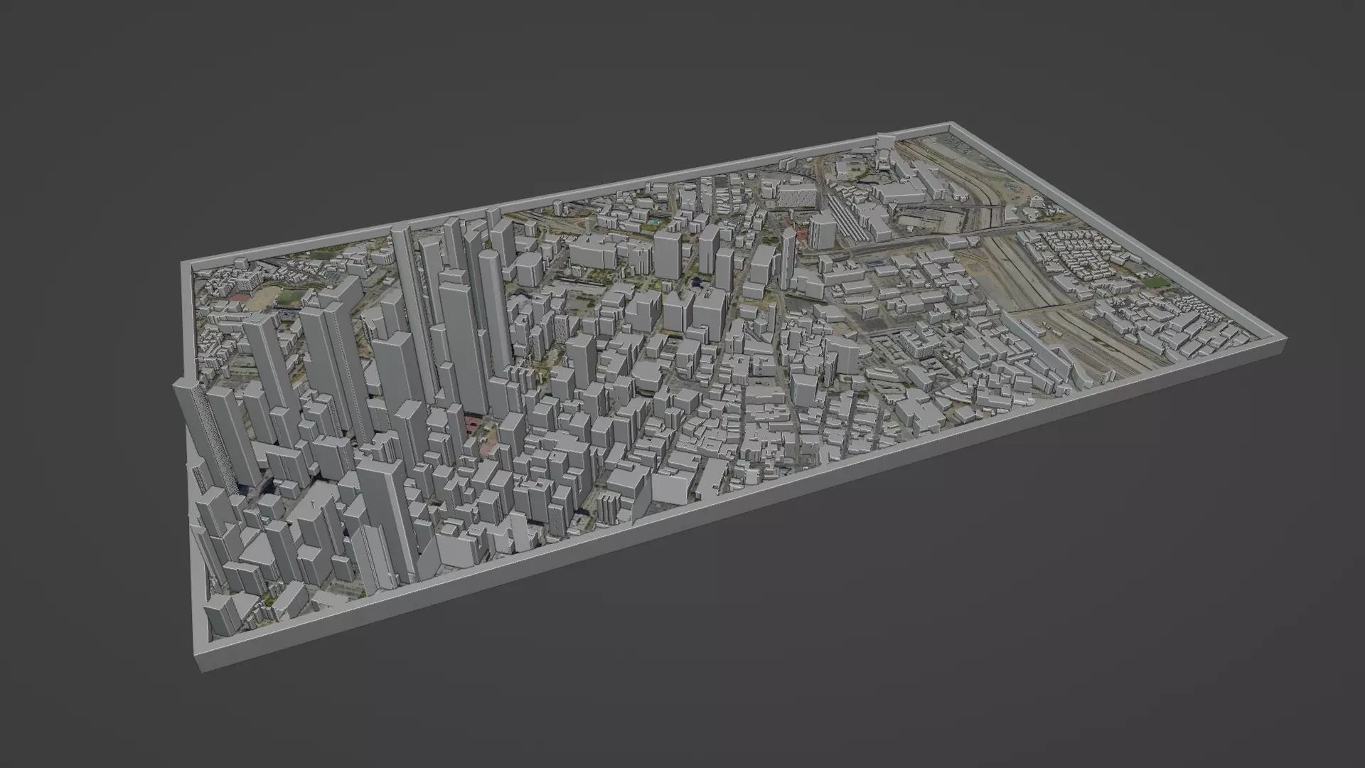 Los Angeles City Low-poly 3D model