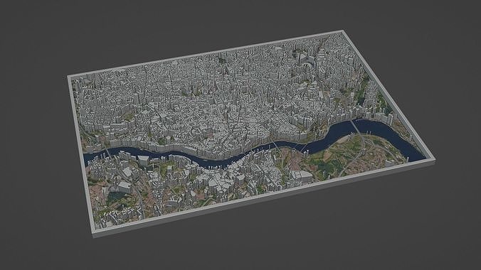 Porto City Low-poly 3D model