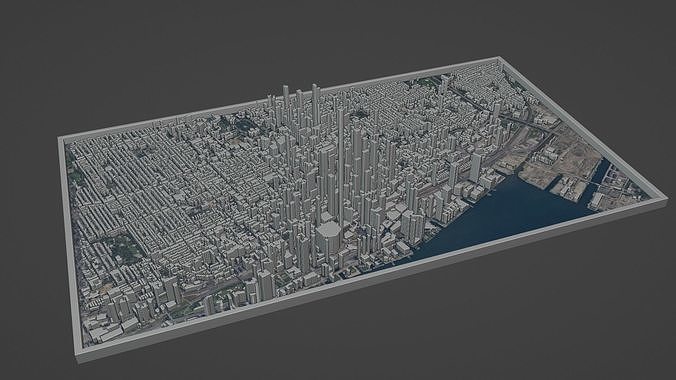 Toronto City Low-poly 3D model