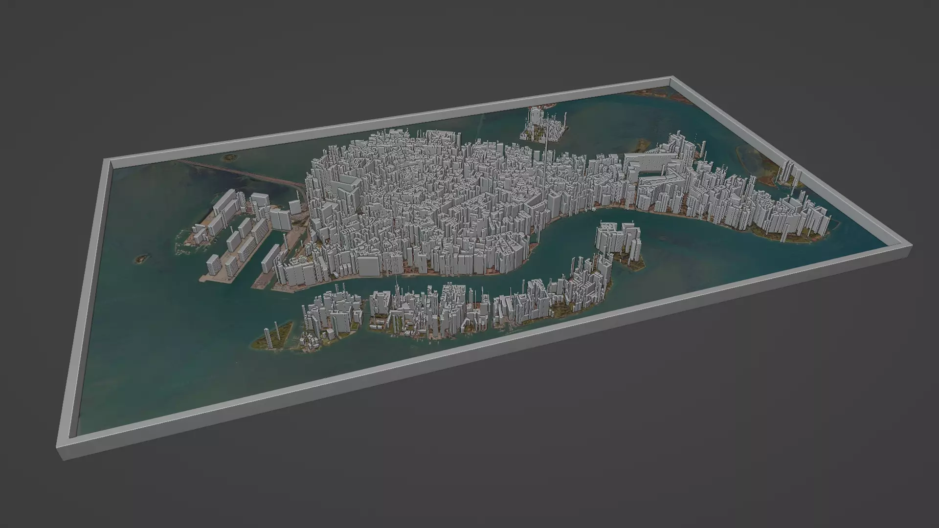 Venice City Low-poly 3D model_0