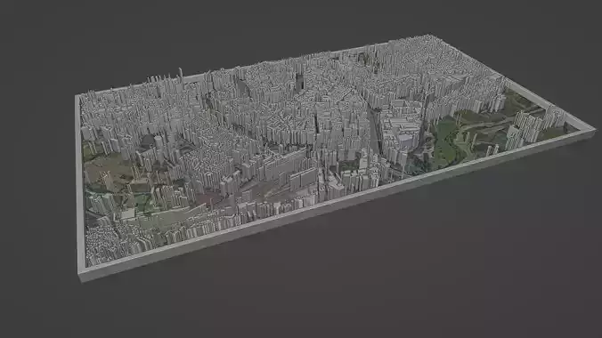 Verona City Low-poly 3D model