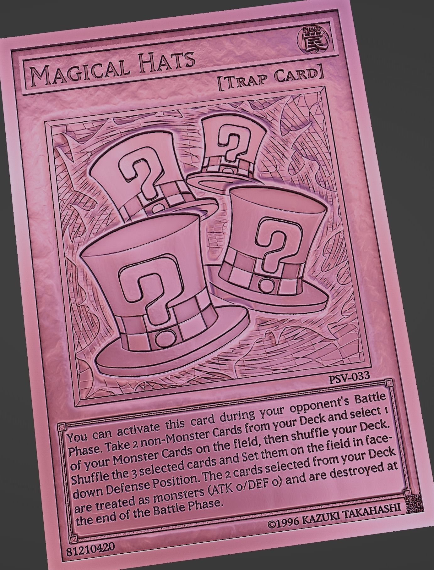 magical hats yugioh free 3D model 3D printable CGTrader