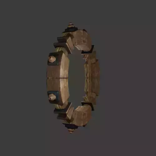 Sailboat steering wheel Free 3D model