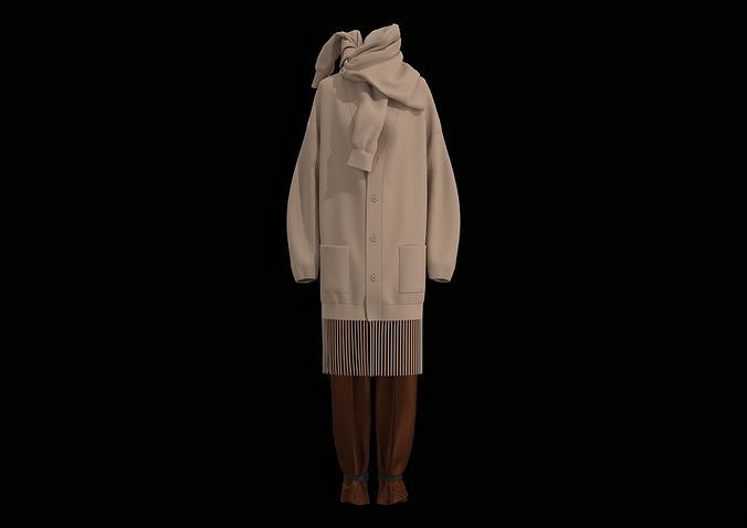 Outwear-Look-3 Free low-poly 3D model