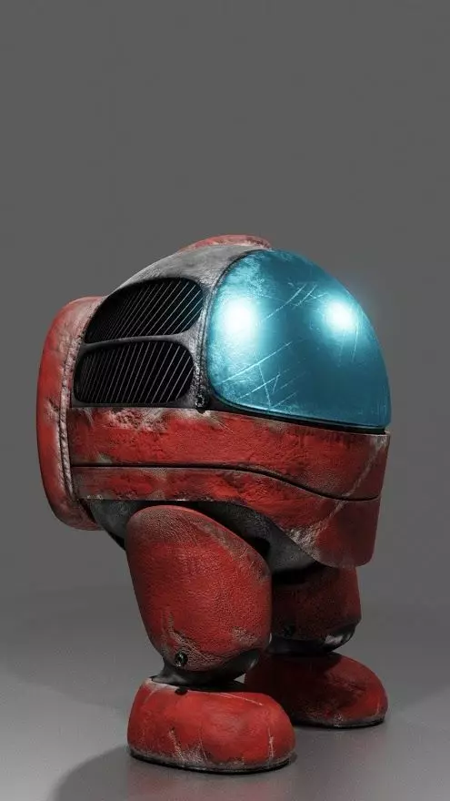 Realistic AmongUs Crewmate 3D model_0