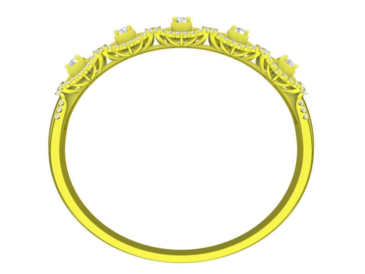 A6465 Italy Diamond Women Bangle 3D print model_3