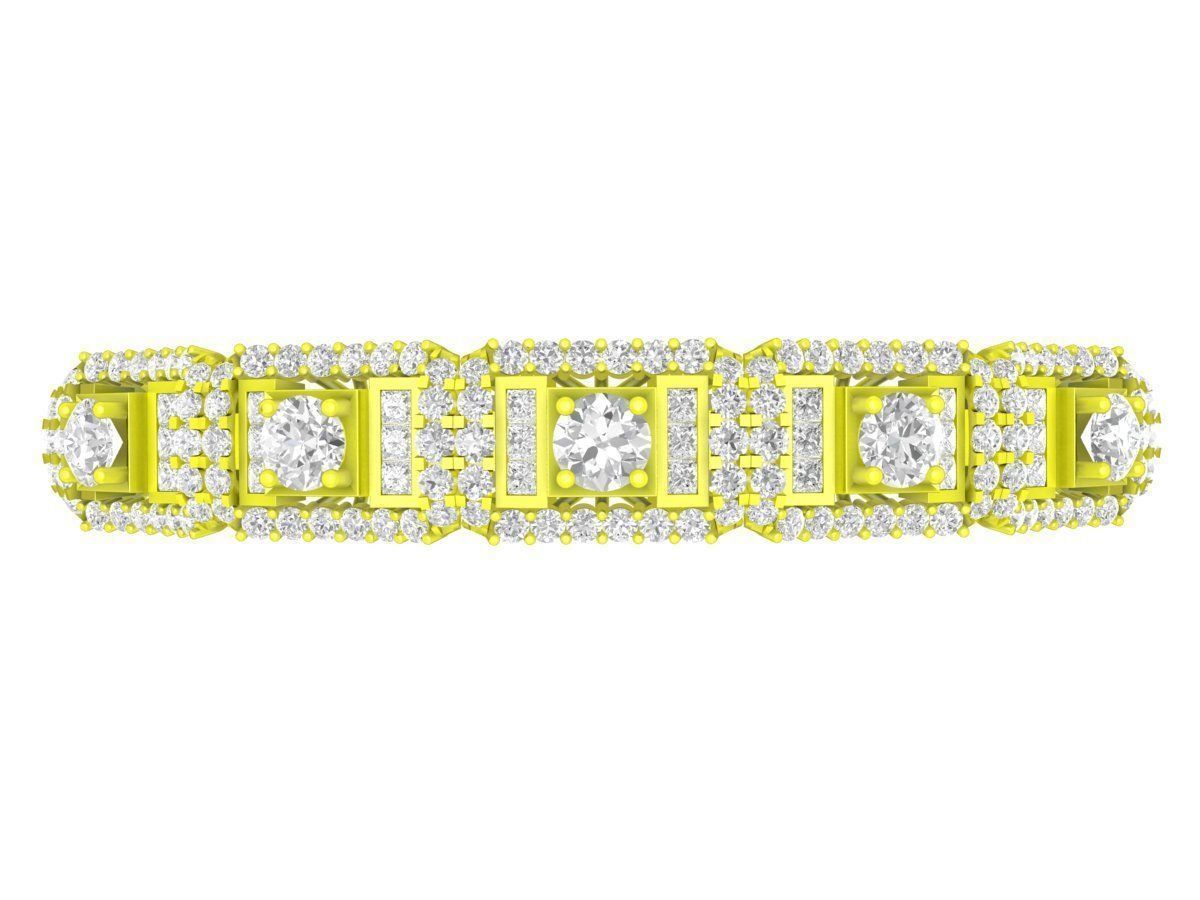 A6465 Italy Diamond Women Bangle 3D print model_2