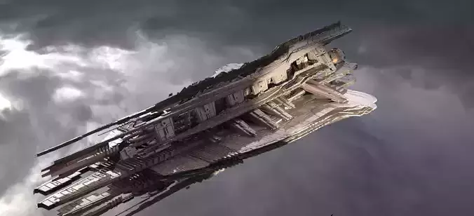 Sci fi Zulu library cigar ship 